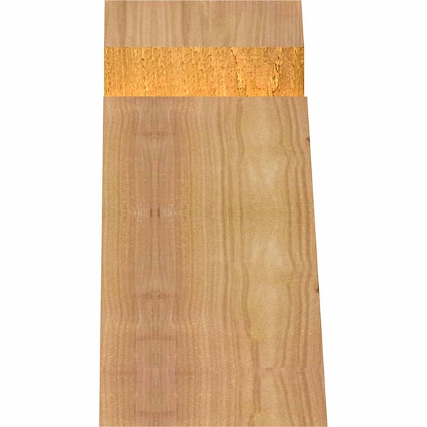 Ekena Millwork Portland Rough Sawn Timber Gable Bracket, Western Red Cedar, 48"W x 8"H x 4"D x 6"F, 4/12 Pitch GBW048X08X0406POR00RWR - main